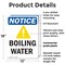 Signmission Boiling Water, 12 in W x Rectangle, Plastic OS-2PACK-NS-P-1218-V-10377 - alternate 4
